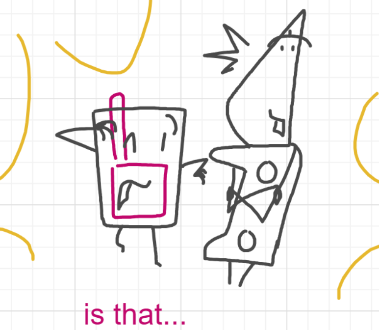 A panel from I've Been Everywhere, Man, episode nine of the Board Boards object show by Furretwalk/WalkingFurret.